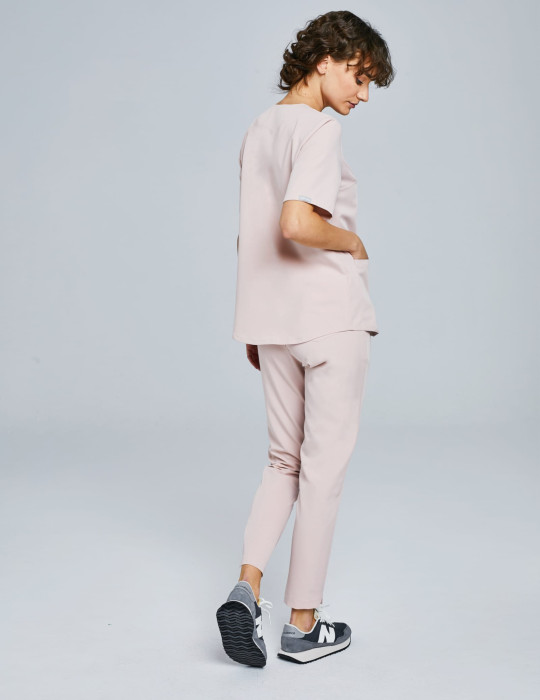 Pantaloni pentru femei Basic - DUSTY ROSE
