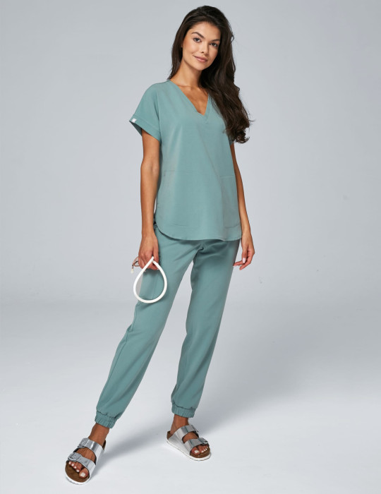 Pantaloni Amelia Joggers - DUSTY GREEN Pantaloni Amelia Joggers - DUSTY GREEN