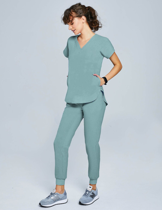 Pantaloni Joggers pentru femei - DUSTY GREEN Pantaloni Joggers pentru femei - DUSTY GREEN