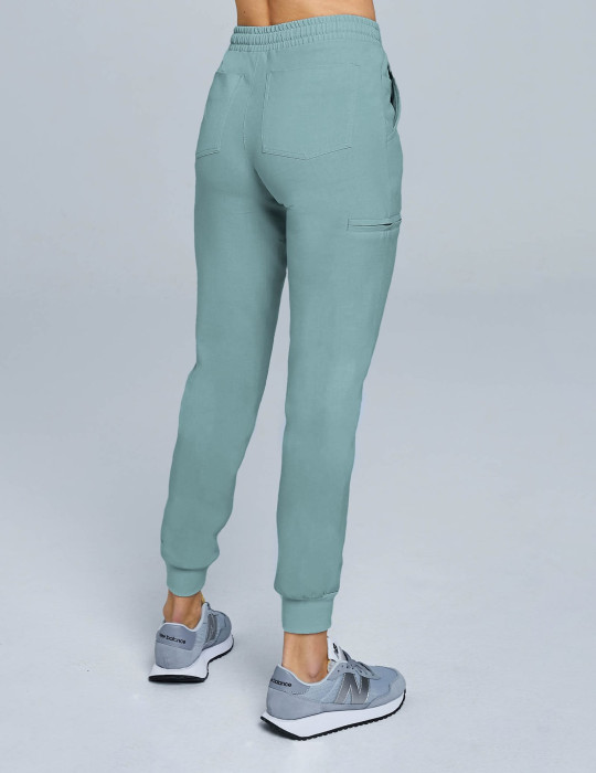 Pantaloni Joggers pentru femei - DUSTY GREEN Pantaloni Joggers pentru femei - DUSTY GREEN