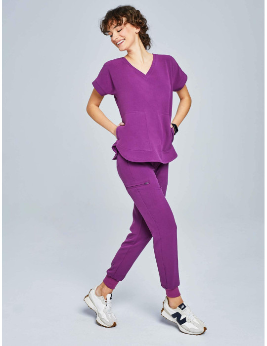 Pantaloni Joggers pentru femei - GRAPE PURPLE
