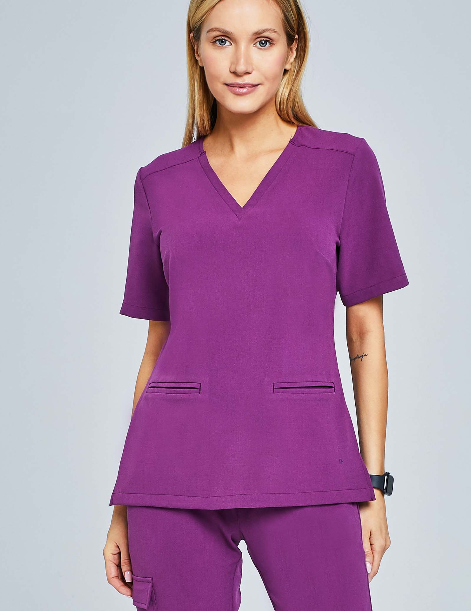 Hanorac medical Casy - violet vișiniu Hanorac medical Casy - violet vișiniu