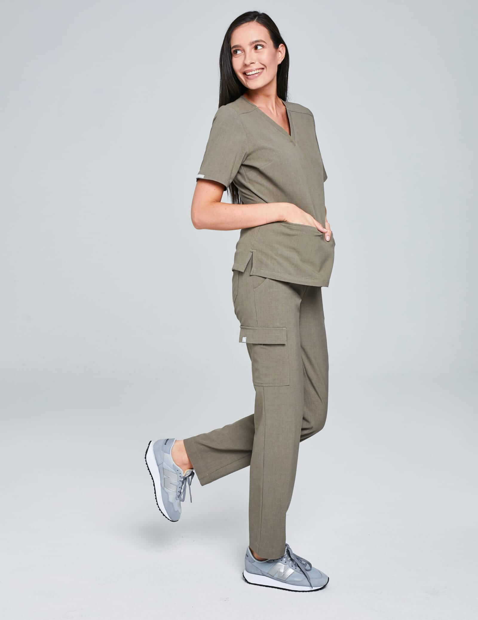 Pantaloni Yoga pentru femei - Dark Sand Pantaloni Yoga pentru femei - Dark Sand