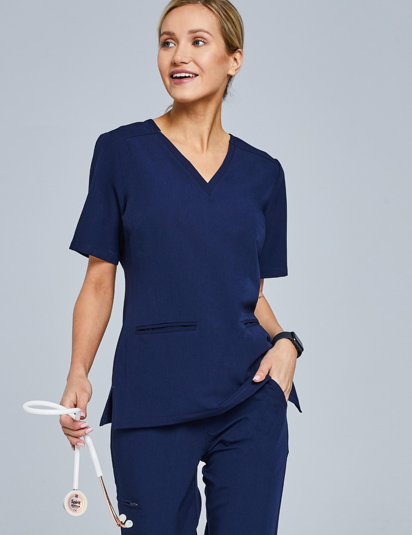 Hanorac medical Casy - NAVY NEGRU Hanorac medical Casy - NAVY NEGRU