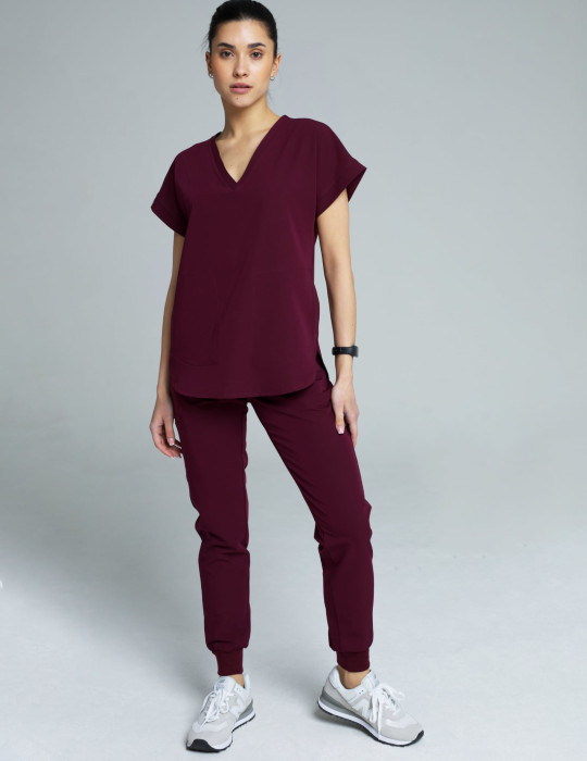 Pantaloni Joggers pentru femei - BURGUNDY Pantaloni Joggers pentru femei - BURGUNDY
