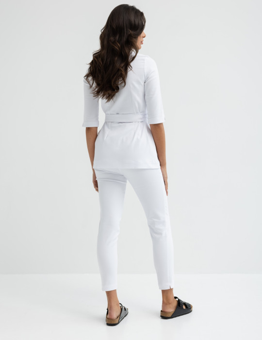 Pantaloni Medicali Dama Slim Fit - WHITE