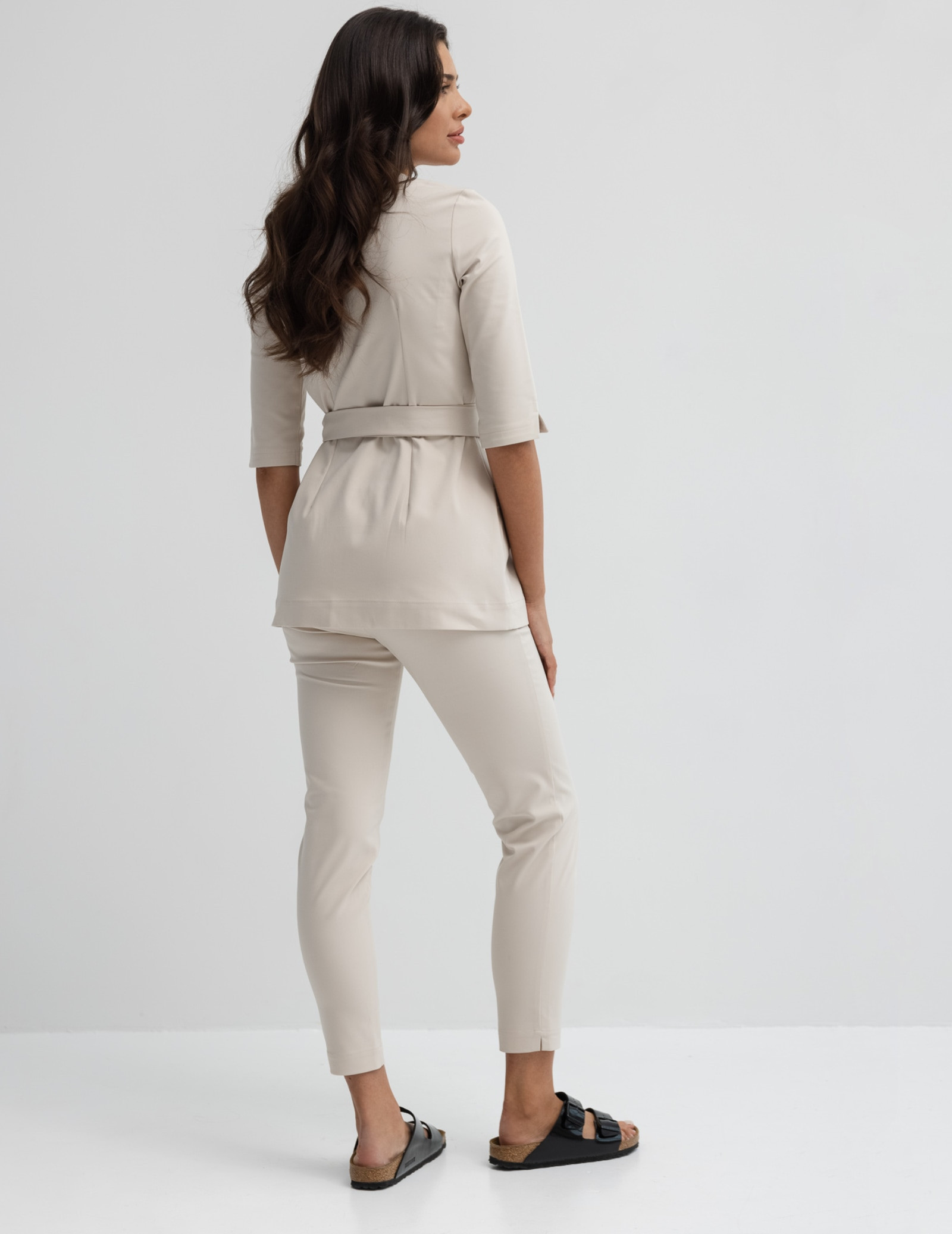 Pantaloni Medicali Dama Slim Fit- Nude