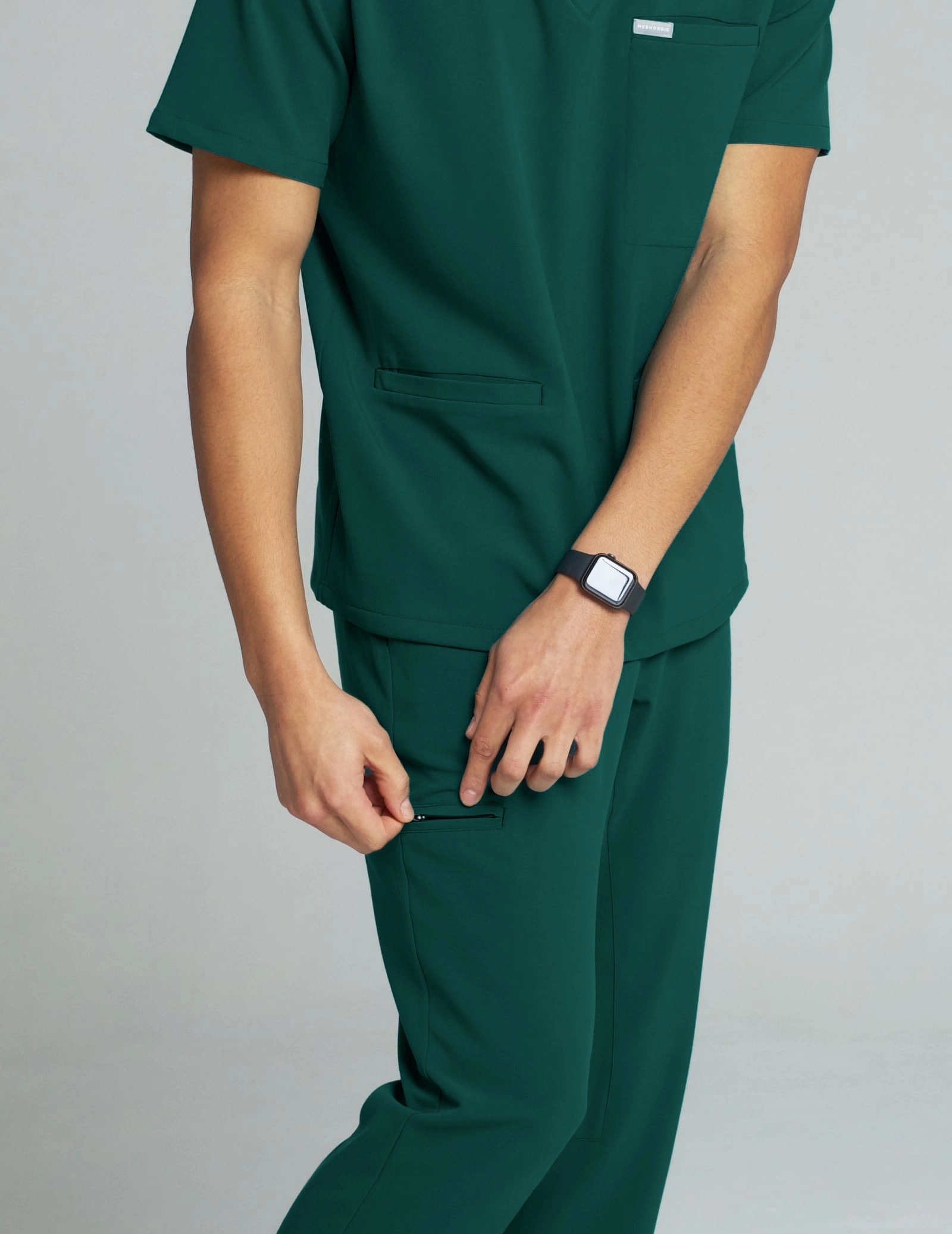 Pantaloni basic pentru bărbați - DEEP GREEN