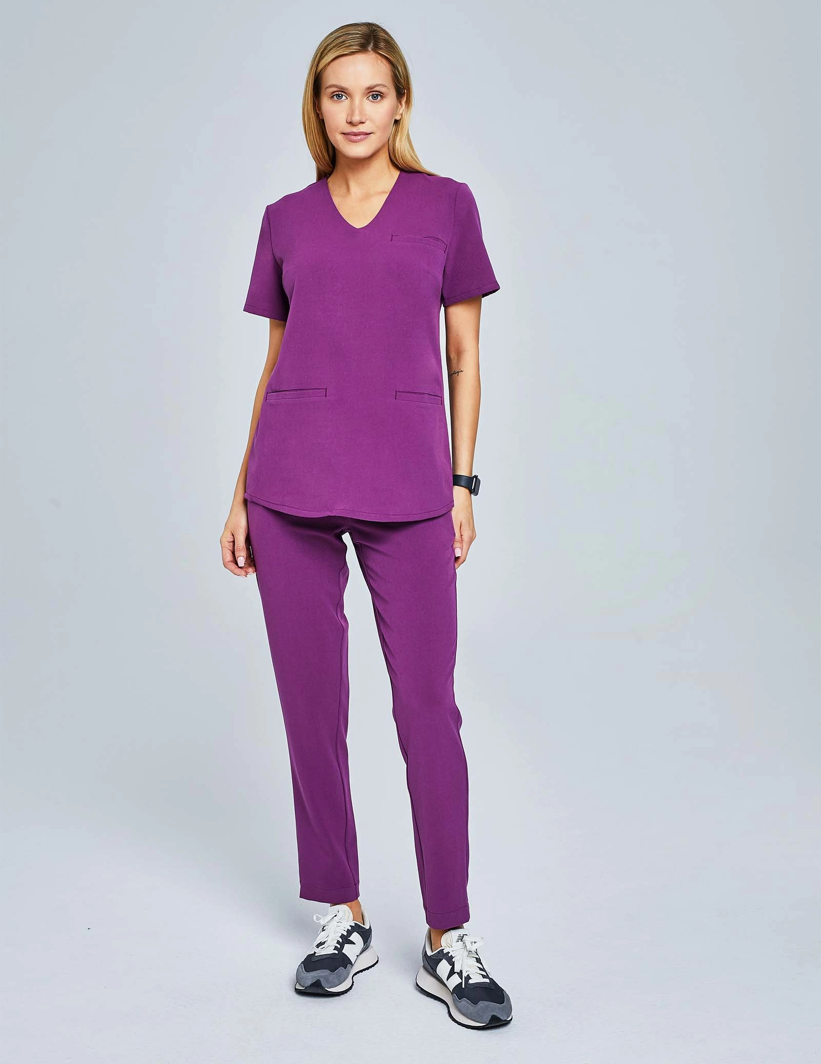 Bluză Medicală Grace - GRAPE PURPLE