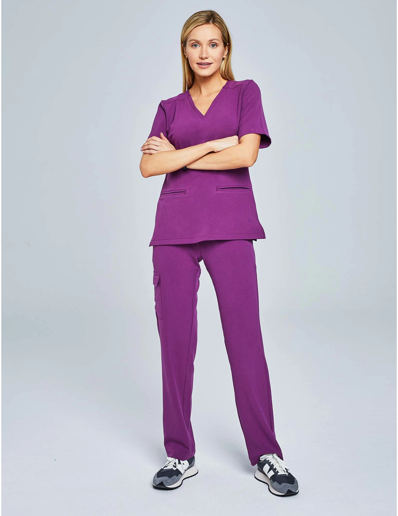 Bluză Medicală Casy - GRAPE PURPLE