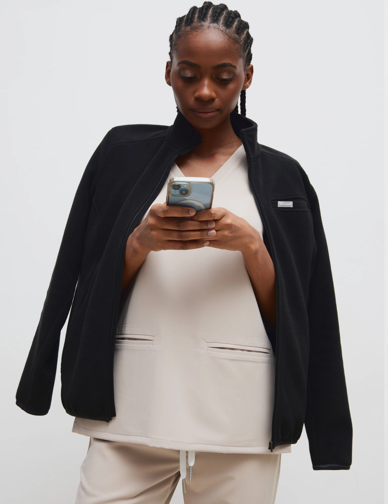 Bluză Fleece Dama COZY HEAT- BLACK