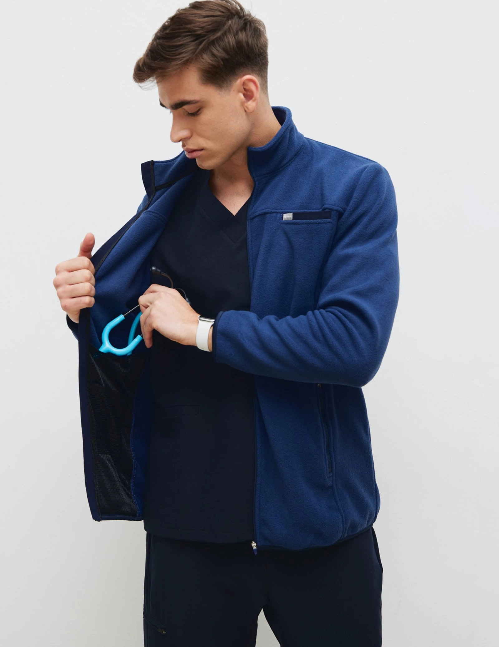 Bluză Fleece Barbati COZY HEAT- NAVY