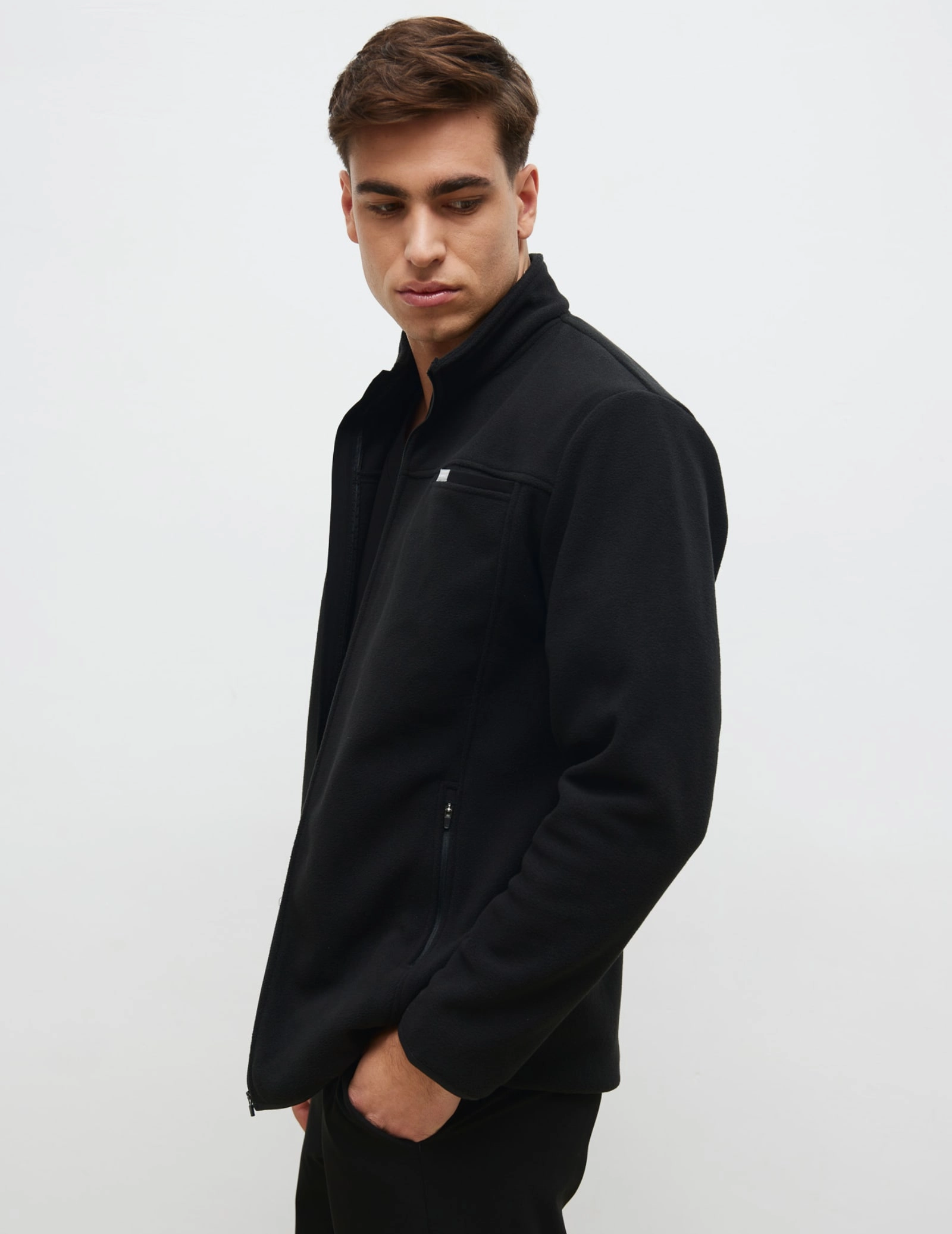 Bluză Fleece Barbati COZY HEAT - BLACK