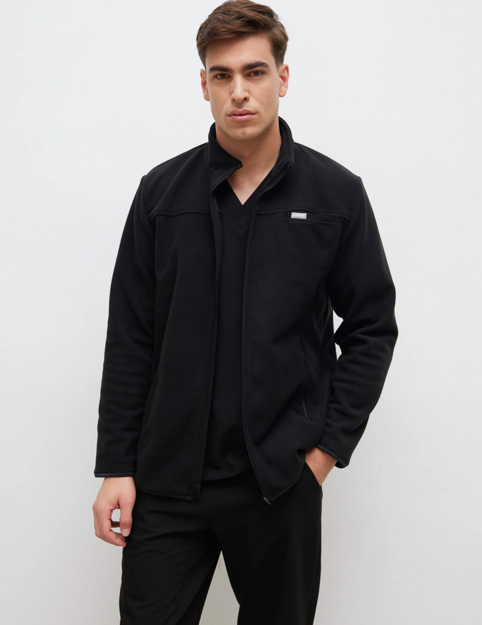 Bluză Fleece Barbati COZY HEAT - BLACK