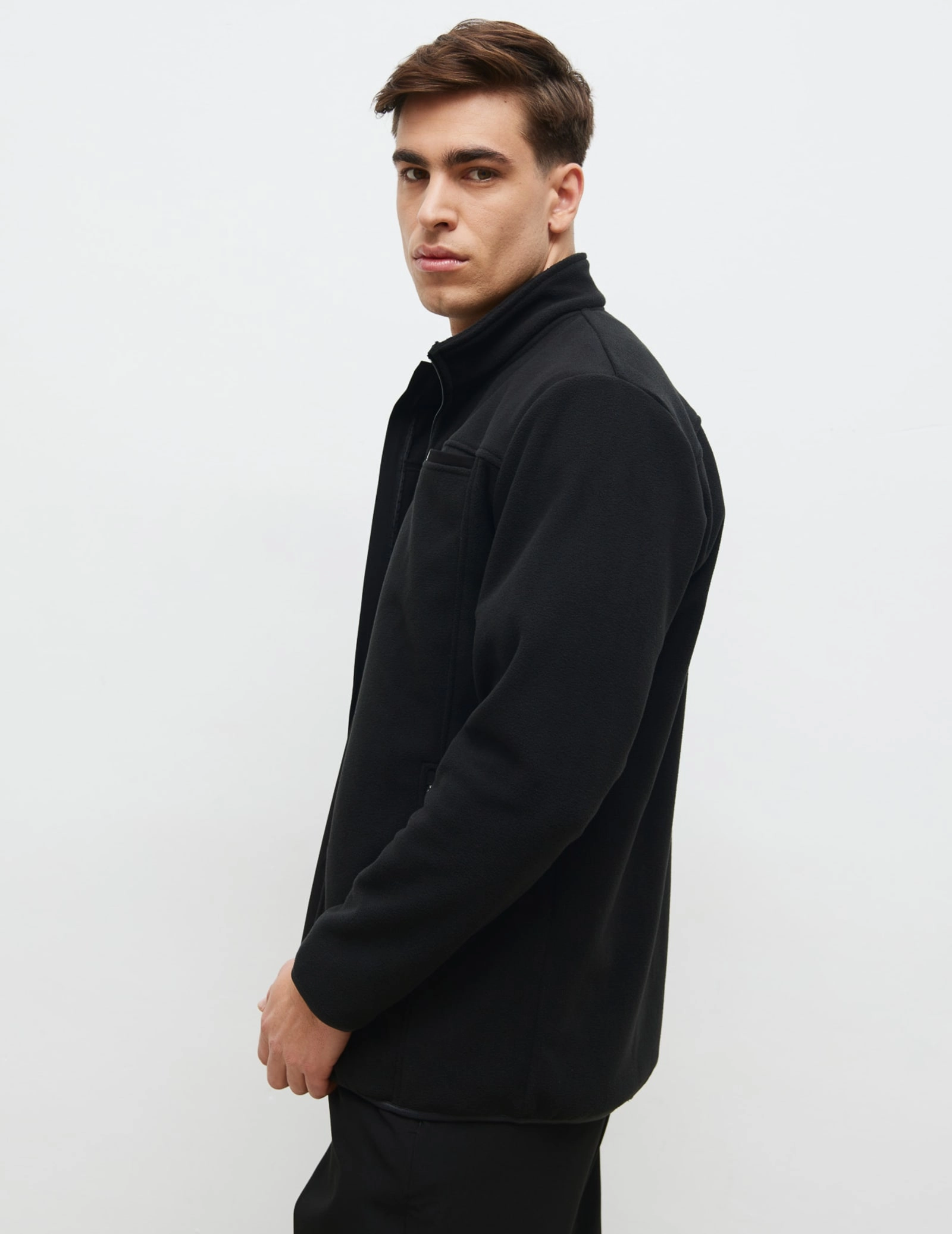 Bluză Fleece Barbati COZY HEAT - BLACK