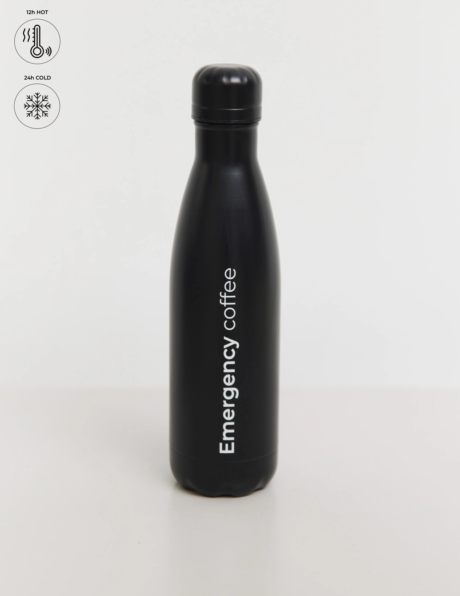 Sticlă Termică Classic "Emergency Coffee" - BLACK