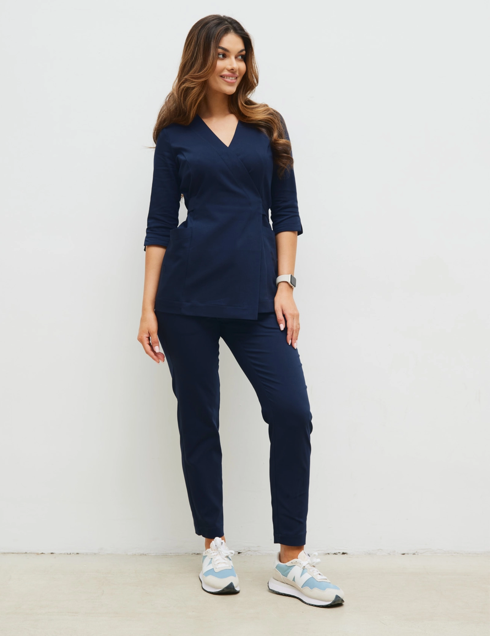 Pantaloni Medicali Dama Slim Fit- NAVY