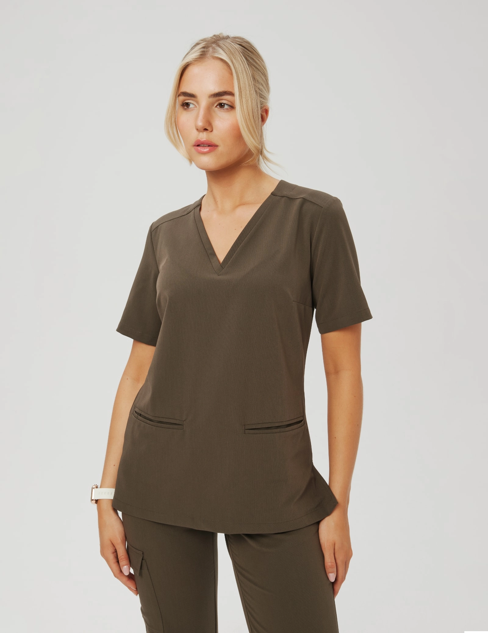 Bluză Medicală Casy - OLIVE NIGHT