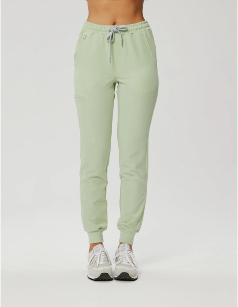 Pantaloni joggers pentru femei - MATCHA LATTE
