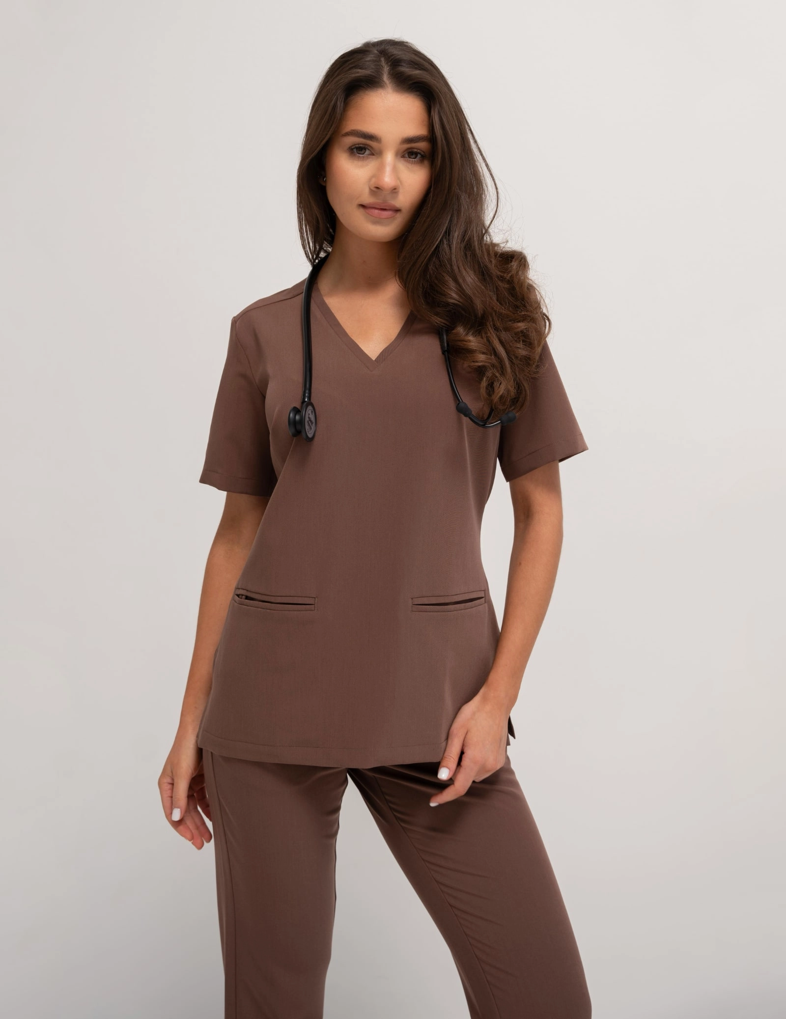 Bluză Medicală Casy - MILKY BROWN