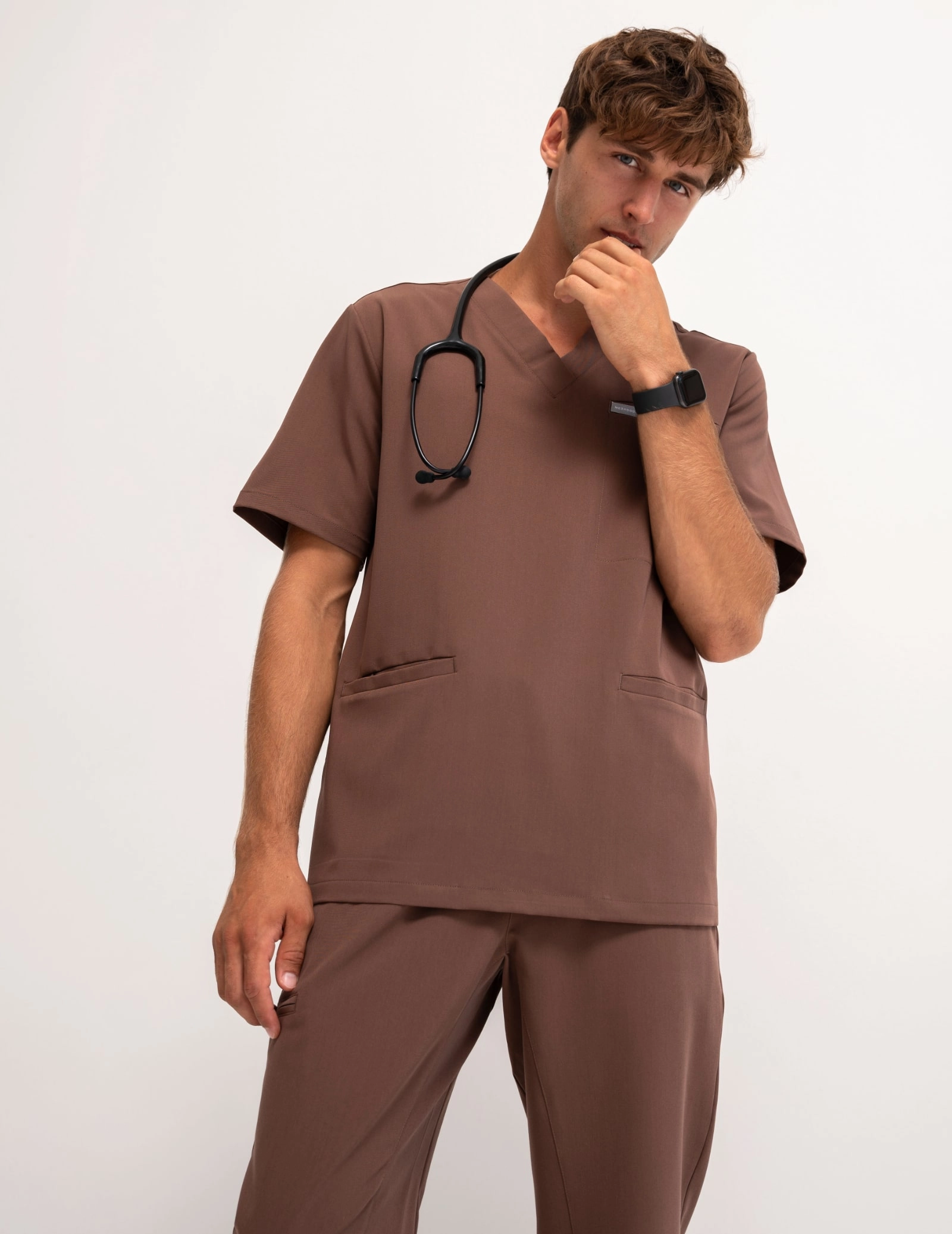 Bluză medicală Birbal - MILKY BROWN