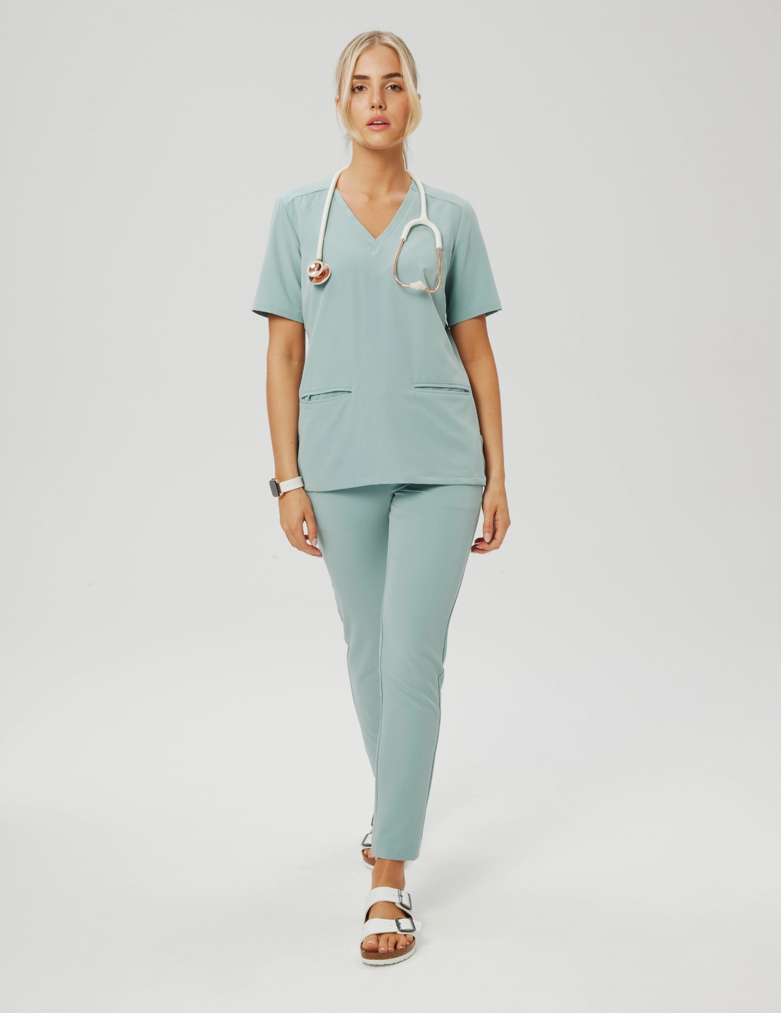 Bluză Medicală Casy- ICE BLUE