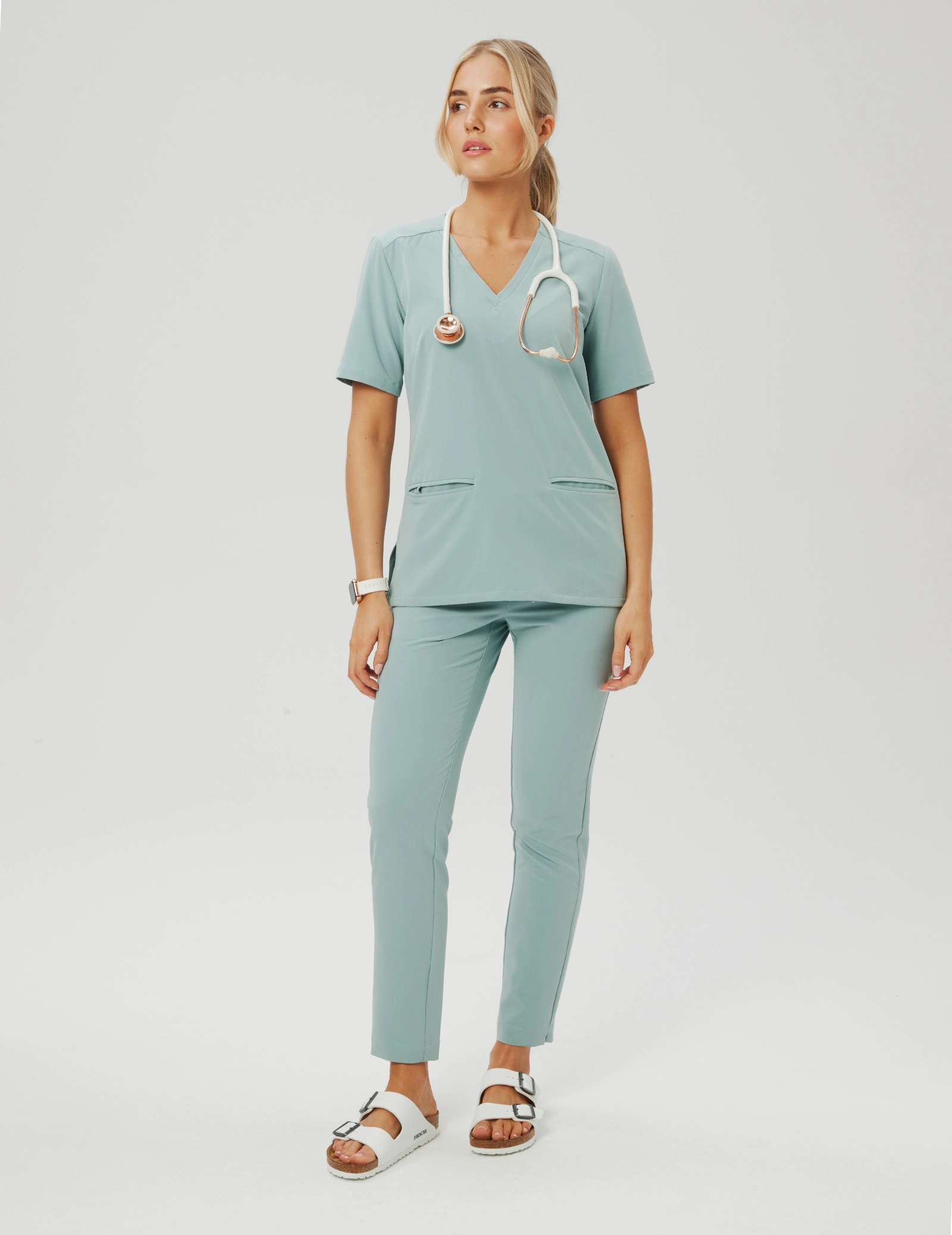 Bluză Medicală Casy- ICE BLUE