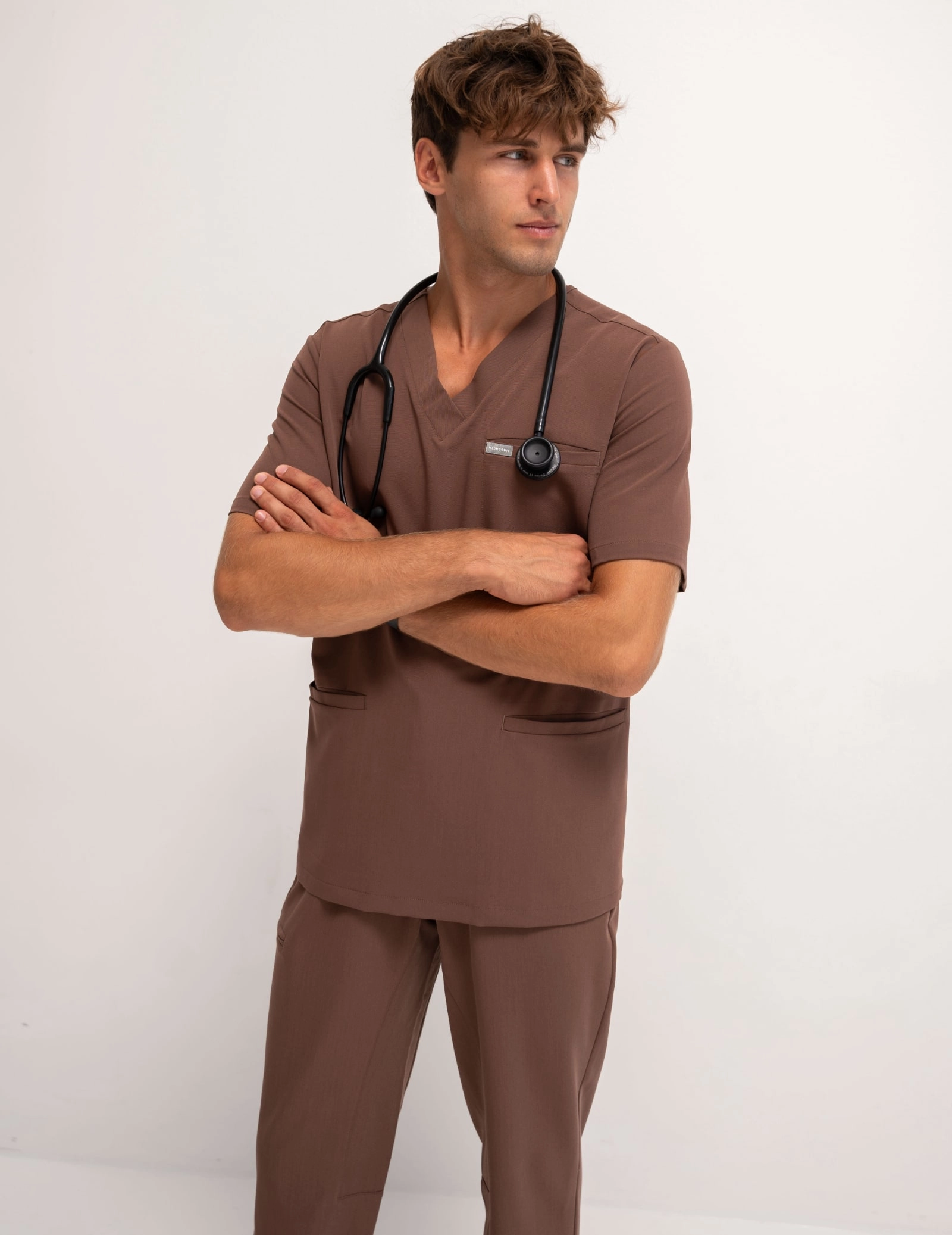 Pantaloni Basic pentru bărbați - MILKY BROWN Pantaloni Basic pentru bărbați - MILKY BROWN