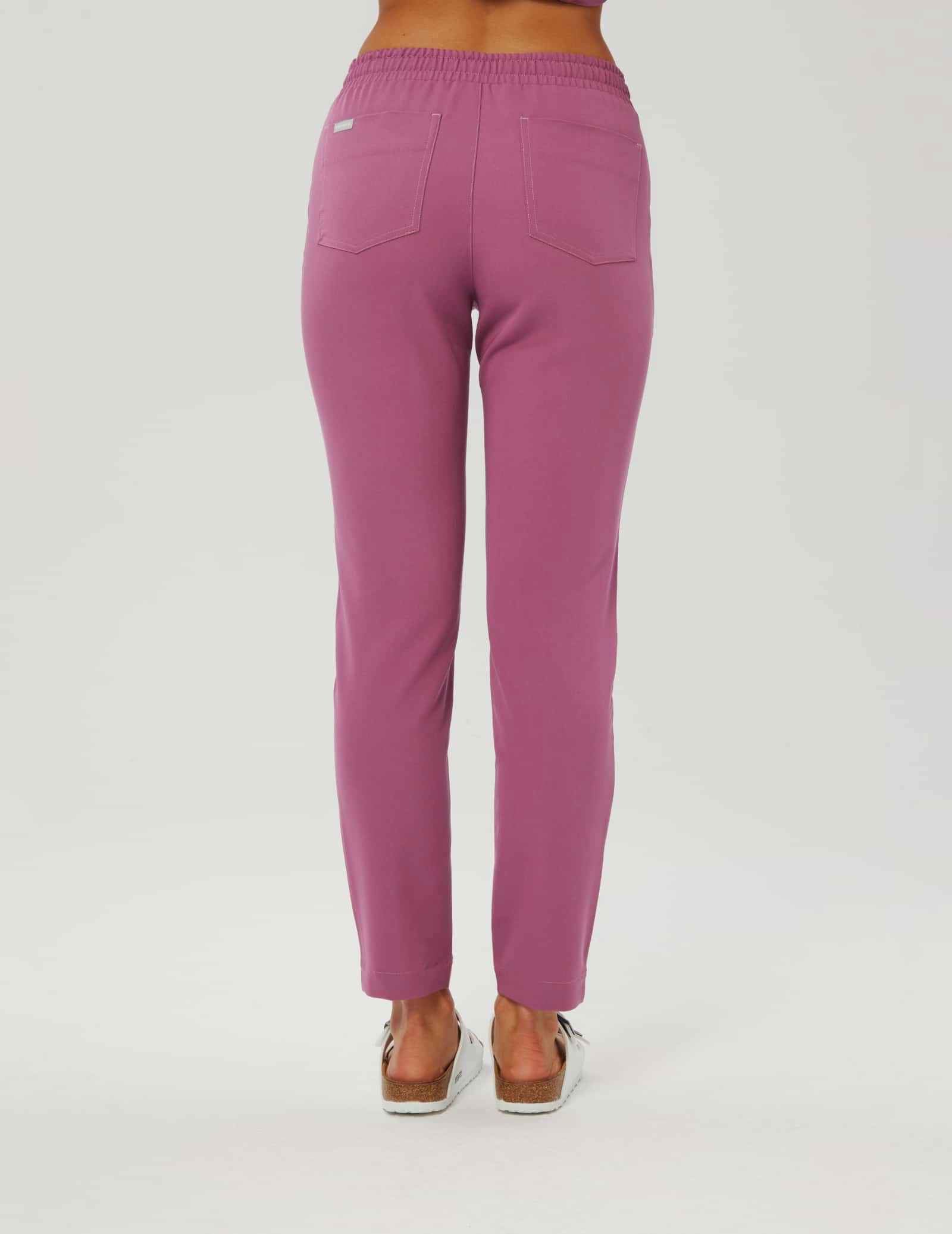 Pantaloni pentru femei Basic - BURGUNDY