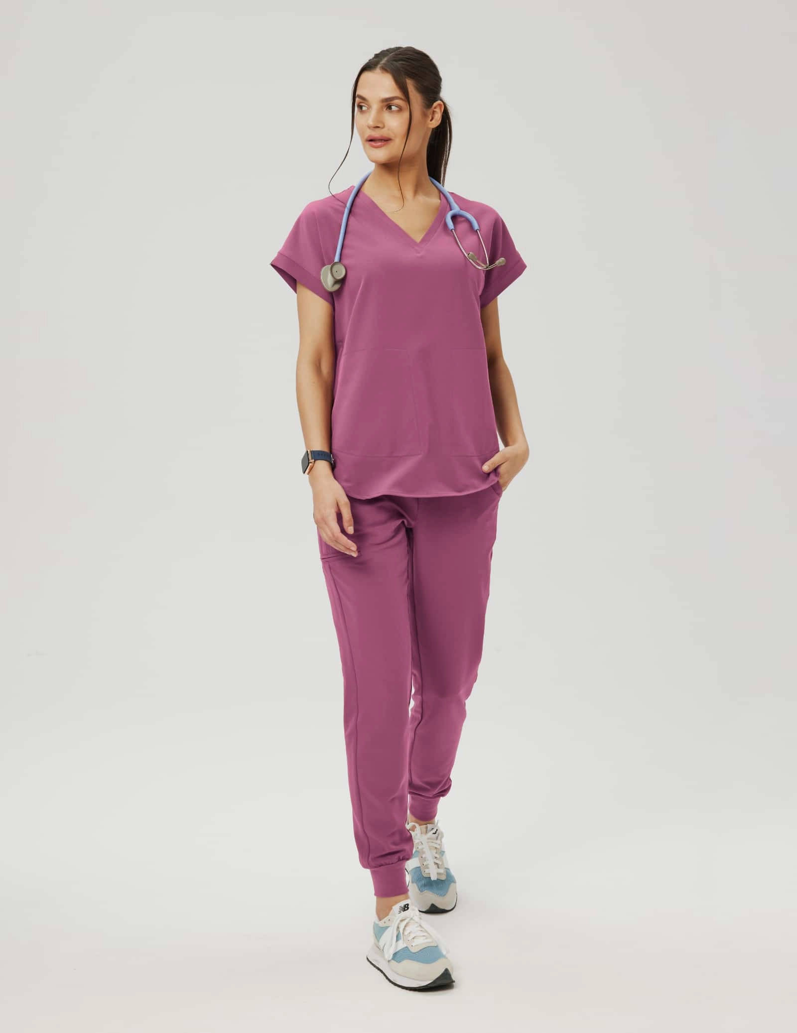 Pantaloni Joggers pentru femei - BURGUNDY Pantaloni Joggers pentru femei - BURGUNDY