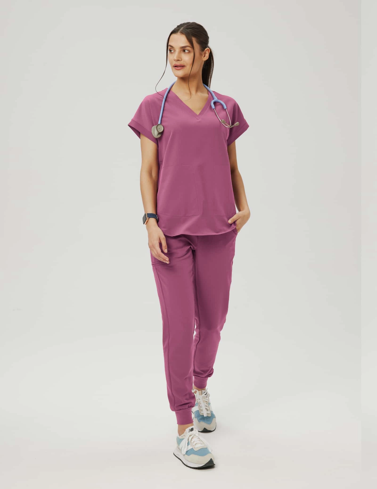 Tricou medical Kendall - BURGUNDY