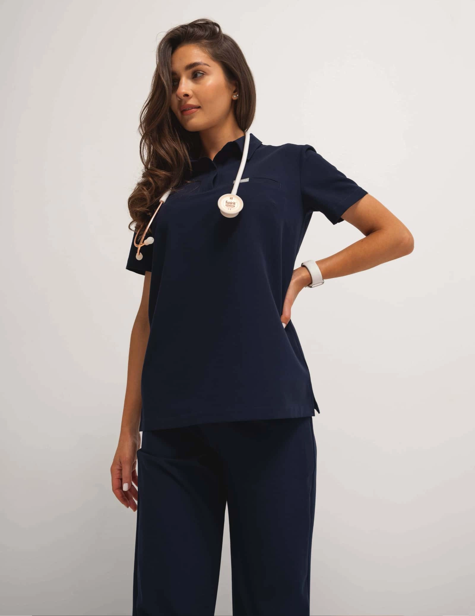 Bluză Medicală Polo - DARK NAVY