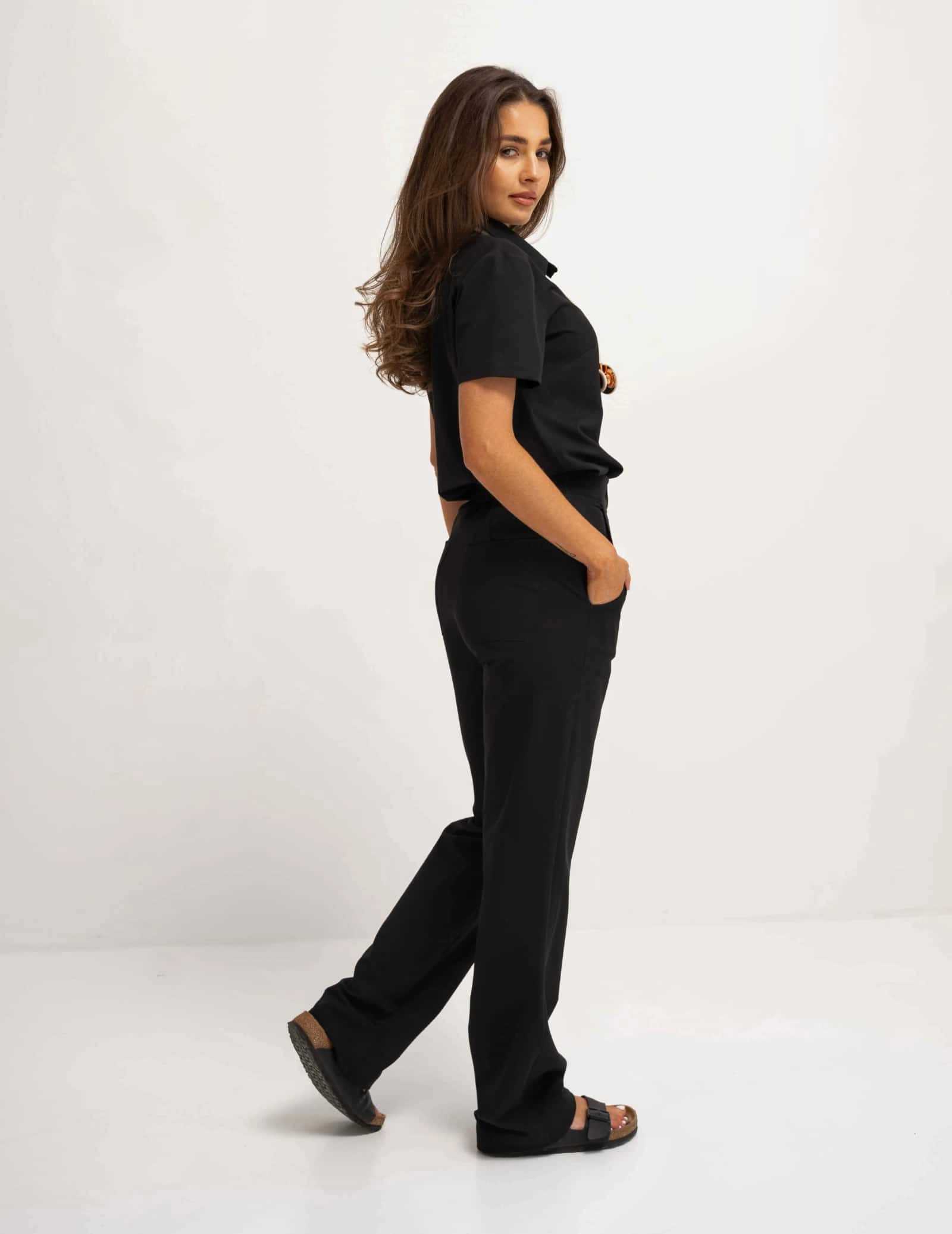 Bluză Medicală Polo - BLACK
