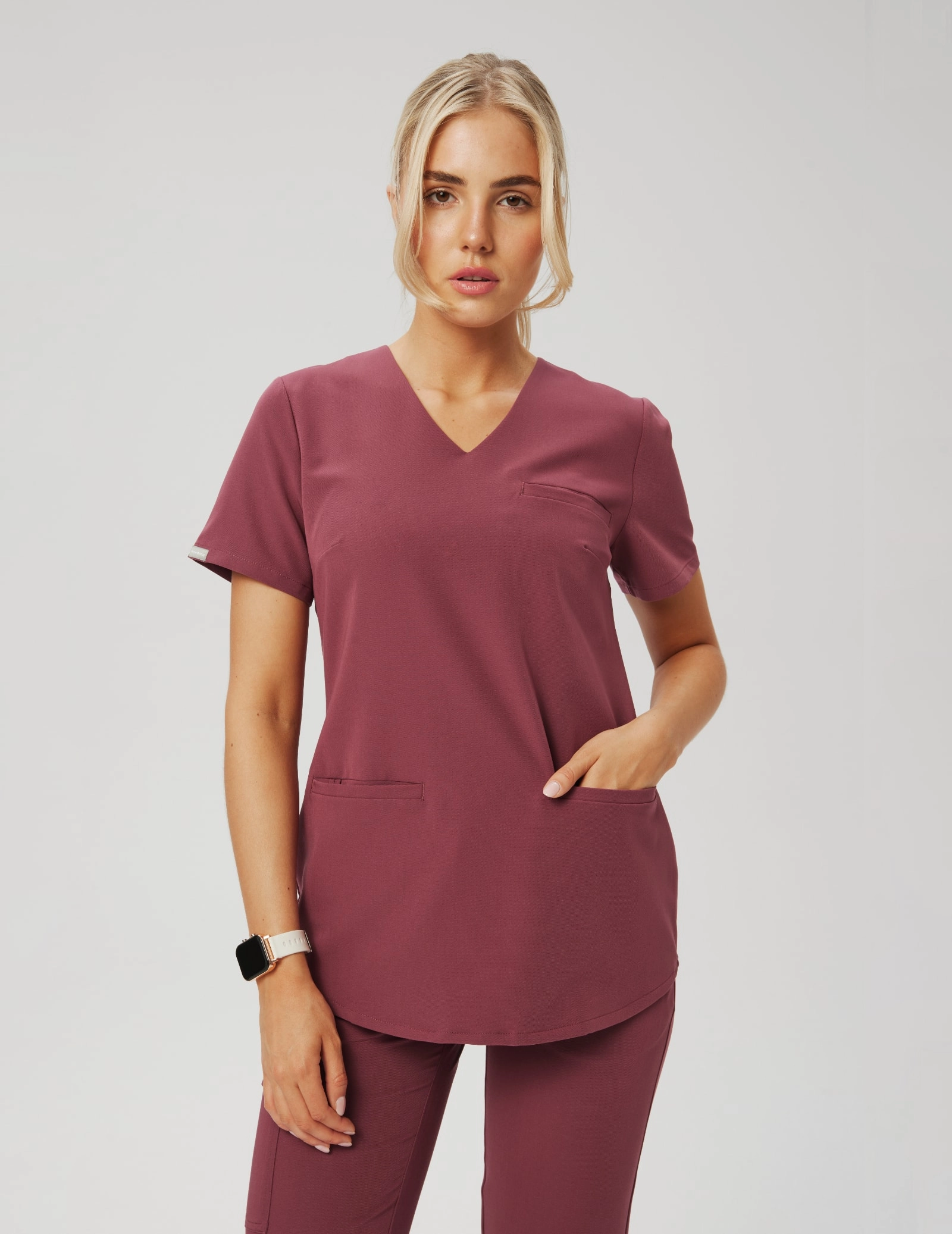 Bluza Medyczna Grace - BURGUNDY Bluza Medyczna Grace - BURGUNDY