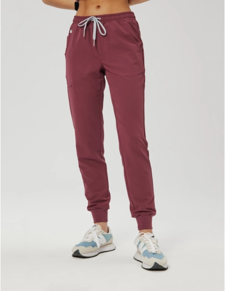 Spodnie Joggery Damskie - BURGUNDY