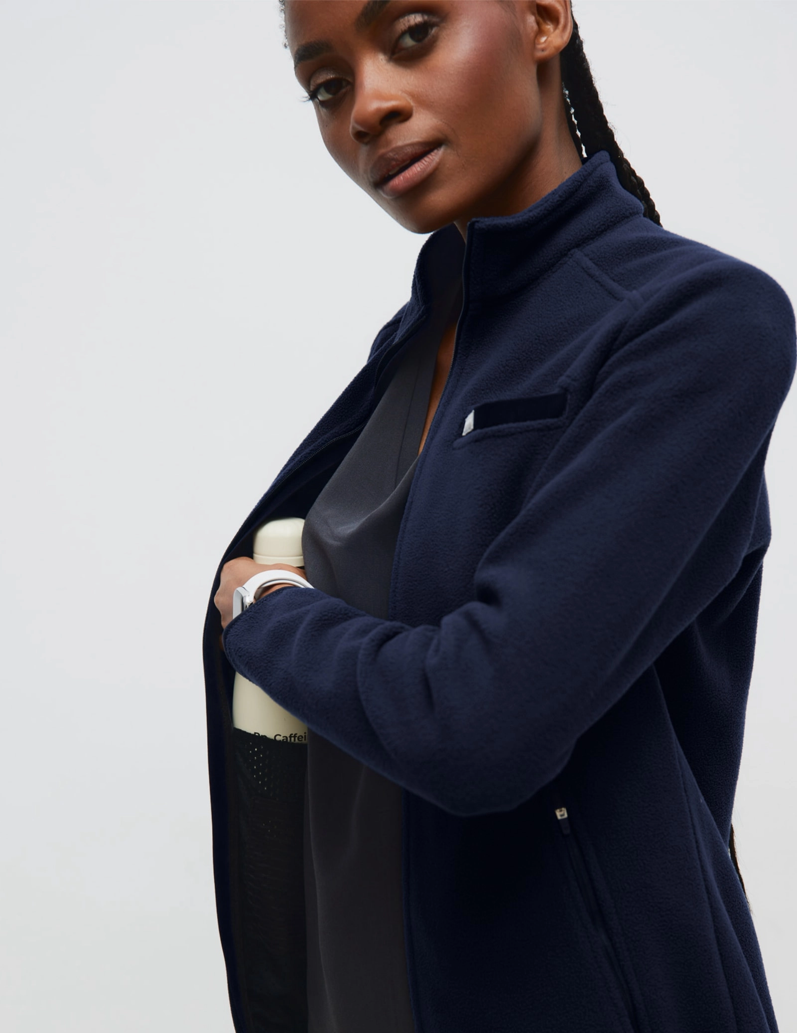 Bluză Fleece Dama COZY HEAT - DARK NAVY