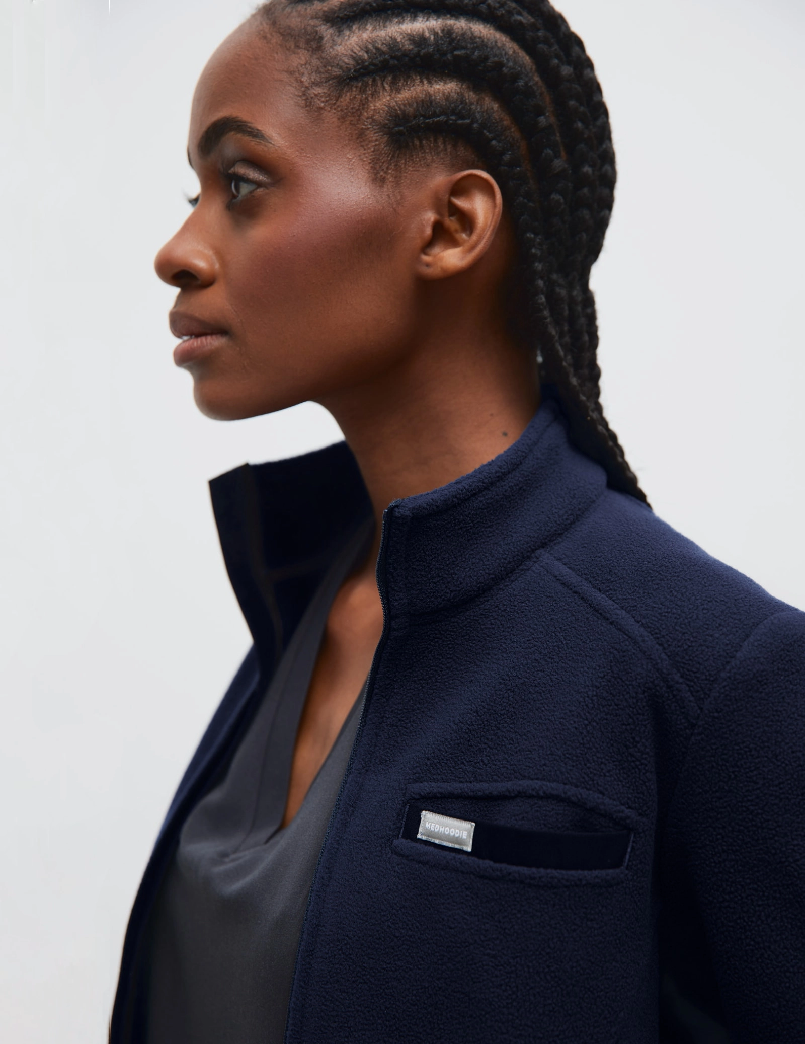Bluză Fleece Dama COZY HEAT - DARK NAVY