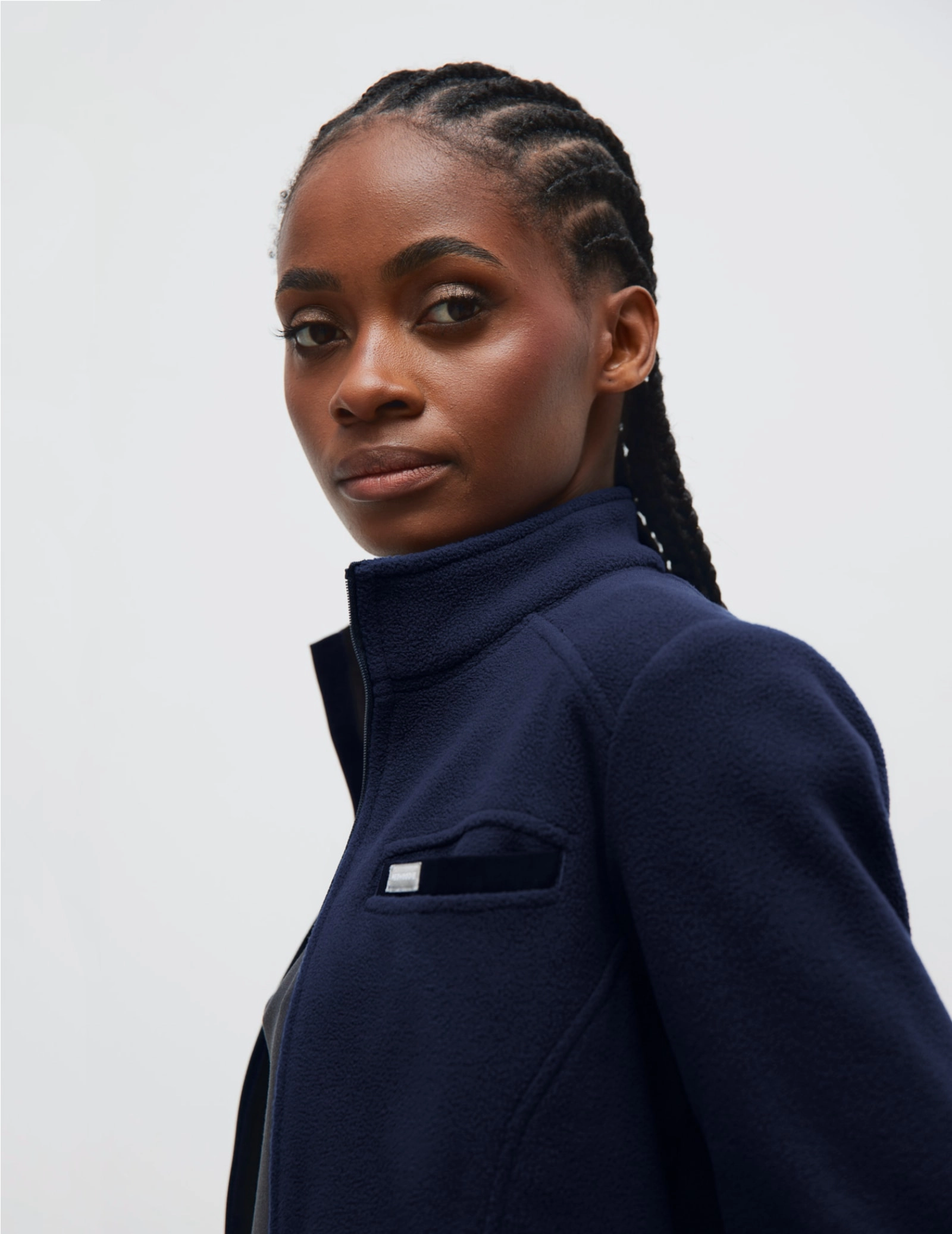 Bluză Fleece Dama COZY HEAT - DARK NAVY