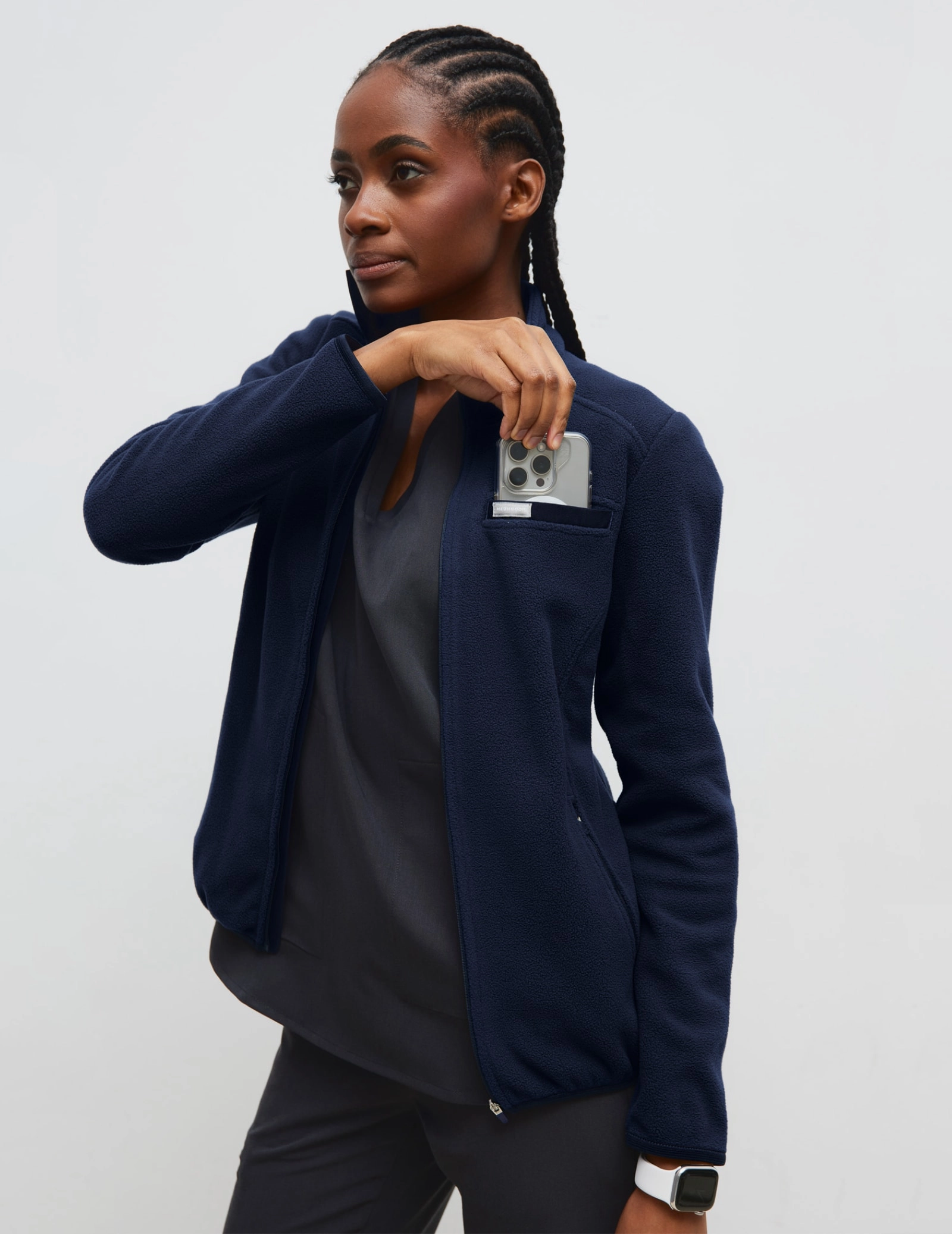 Bluză Fleece Dama COZY HEAT - DARK NAVY