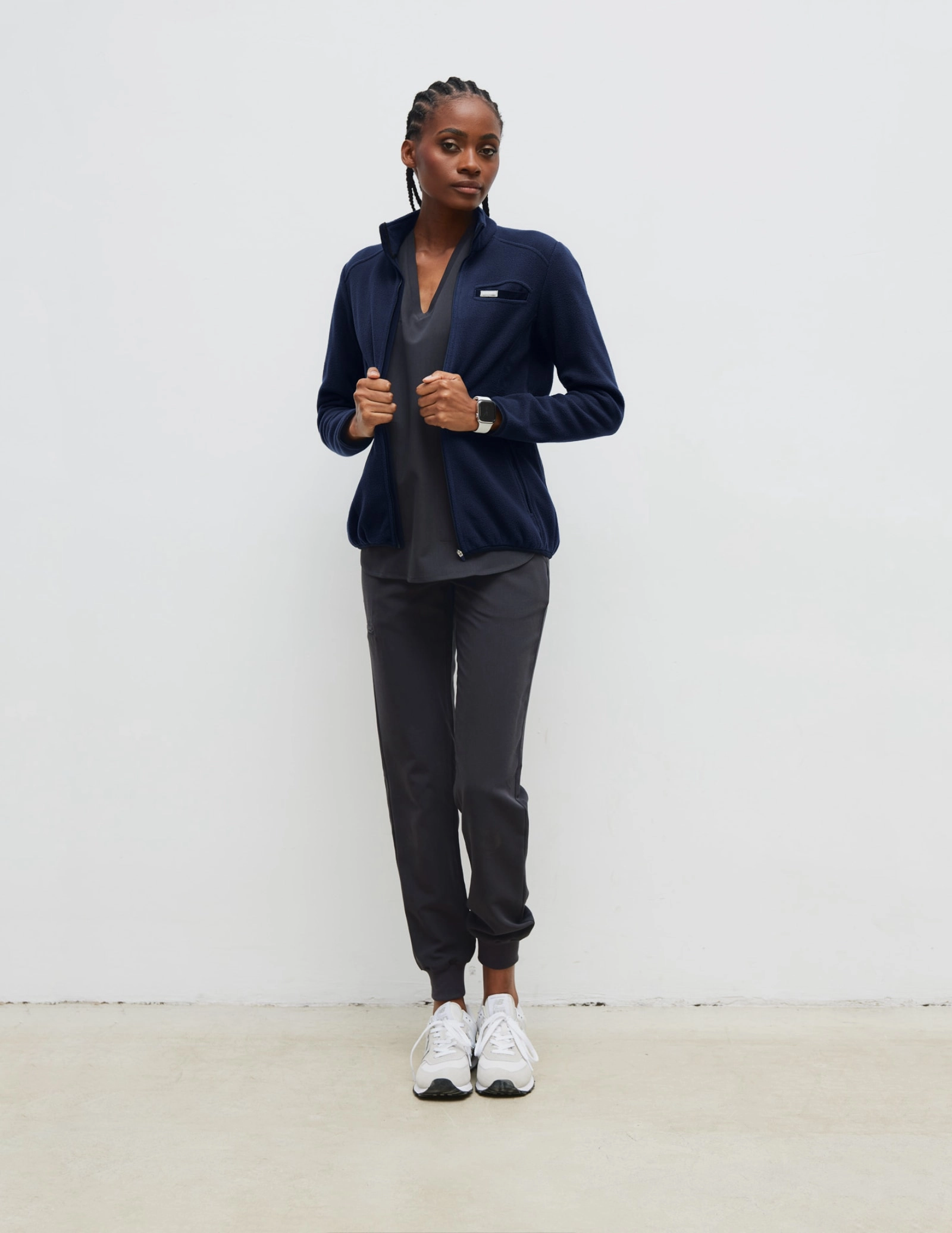 Bluză Fleece Dama COZY HEAT - DARK NAVY