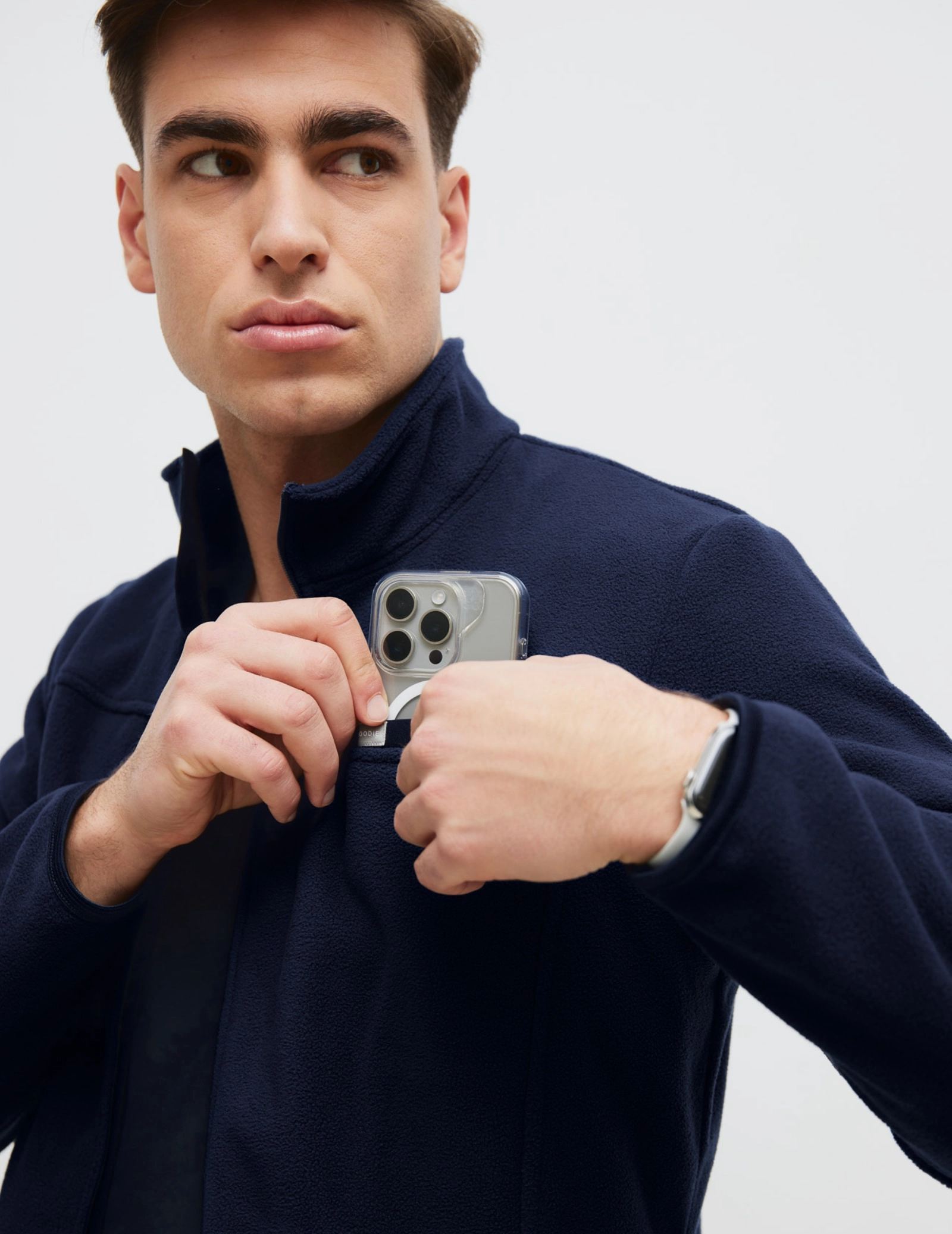 Bluză Fleece Barbati COZY HEAT - DARK NAVY