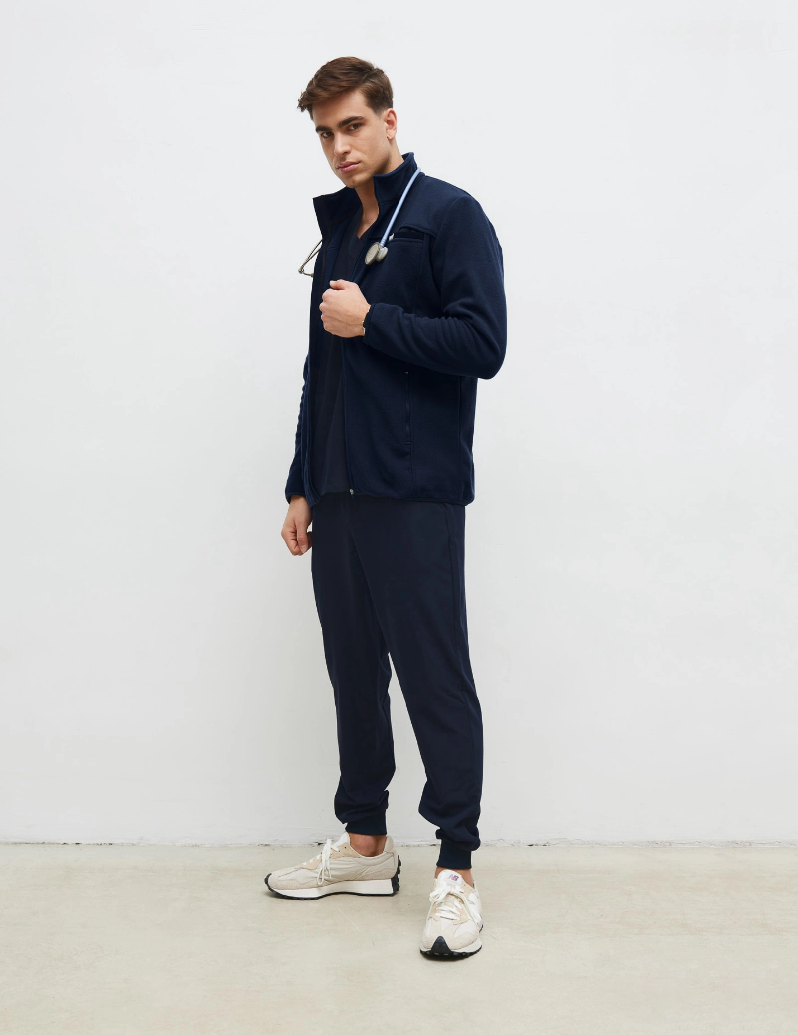 Bluză Fleece Barbati COZY HEAT - DARK NAVY