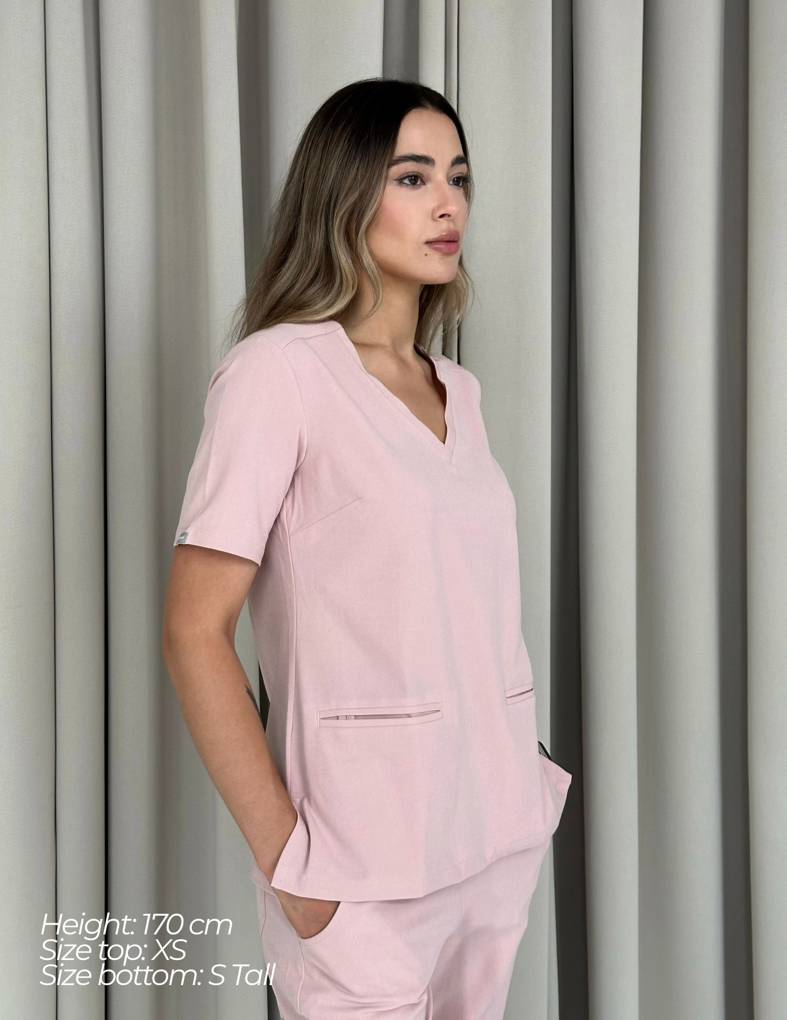 Bluză Medicală Casy- DUSTY ROSE