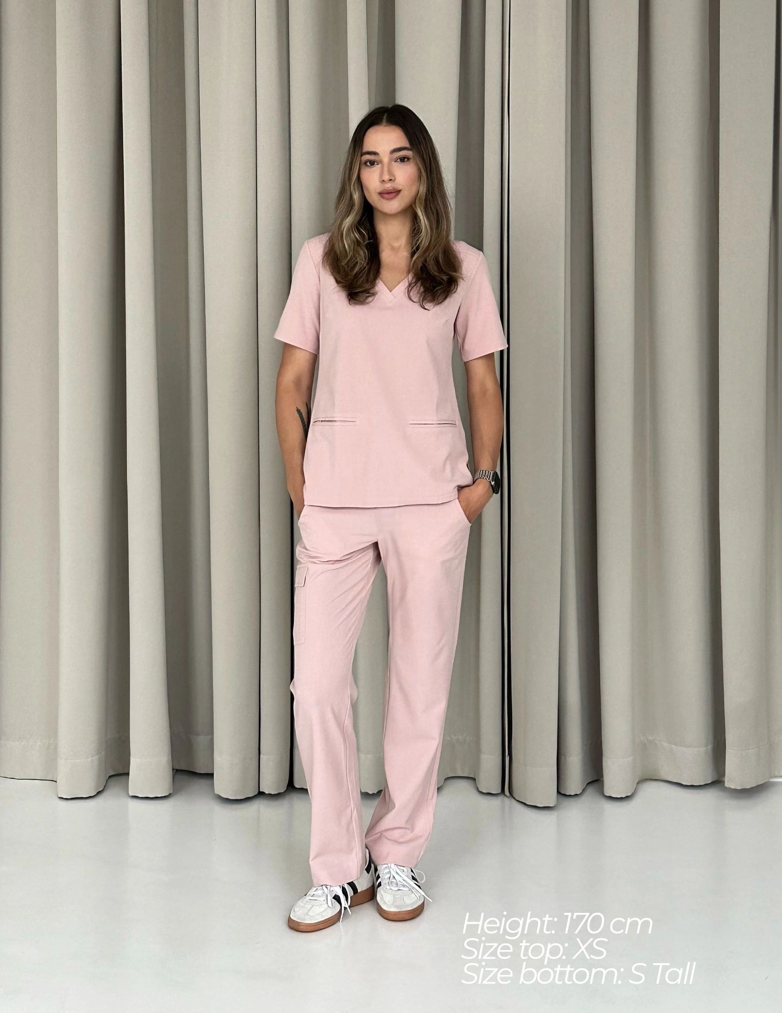 Bluză Medicală Casy- DUSTY ROSE