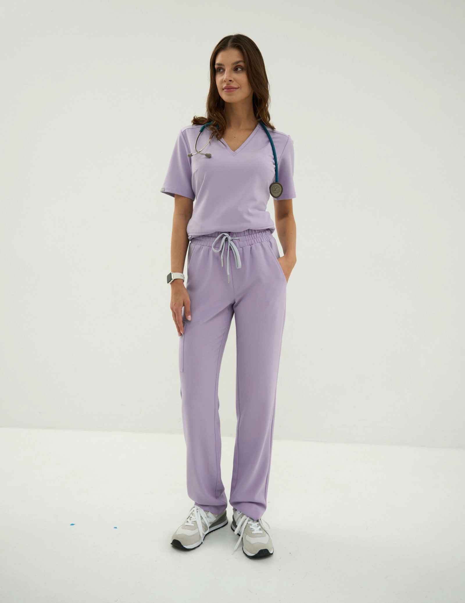 Bluză medicală Casy - PURPLE HEATHER