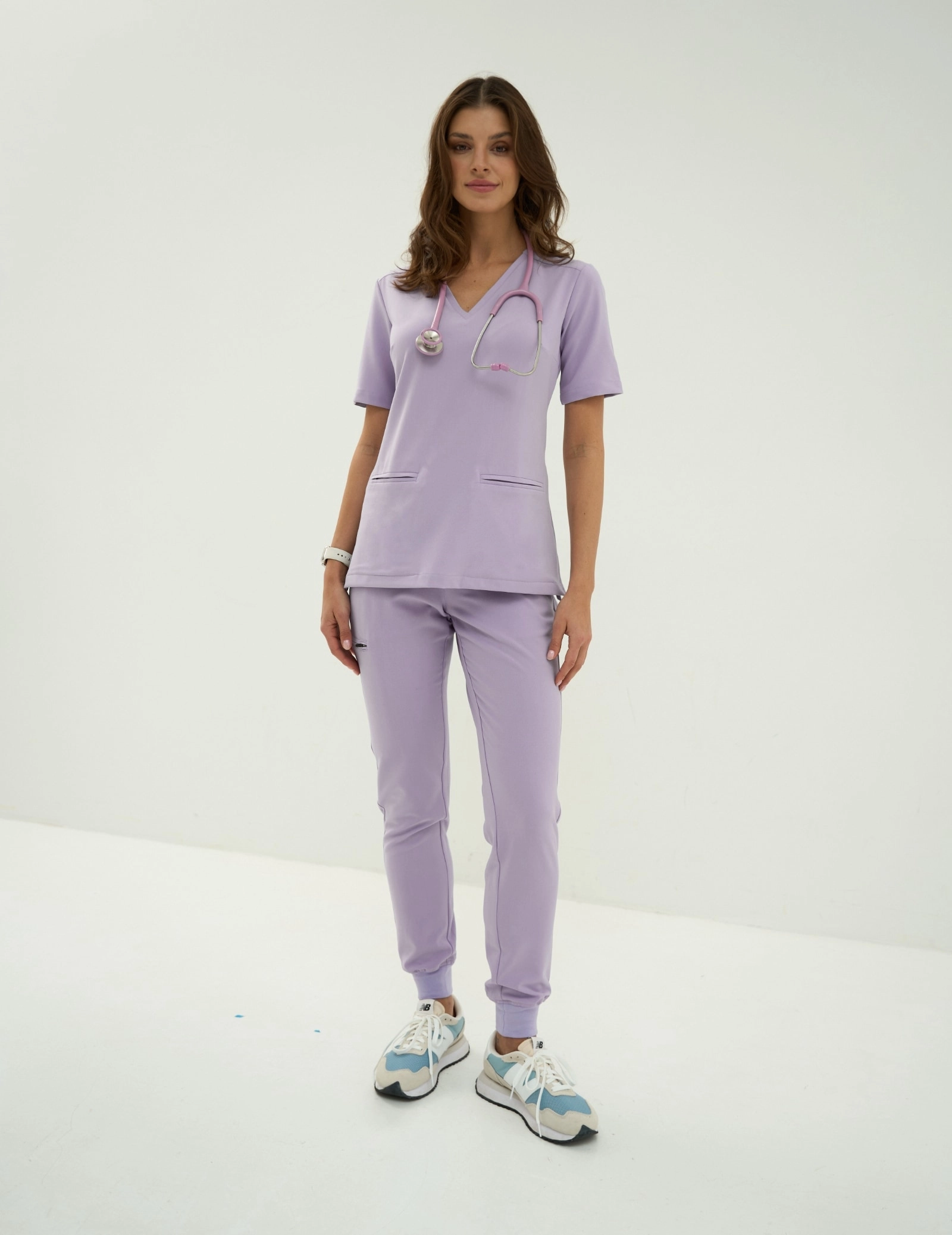 Bluză medicală Casy - PURPLE HEATHER