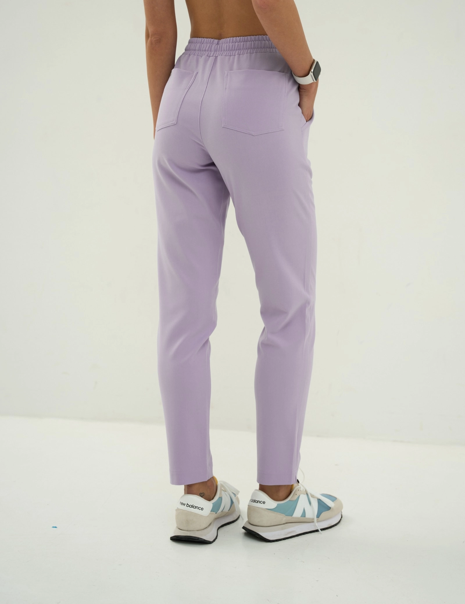 Pantaloni pentru femei Basic - PURPLE HEATHER