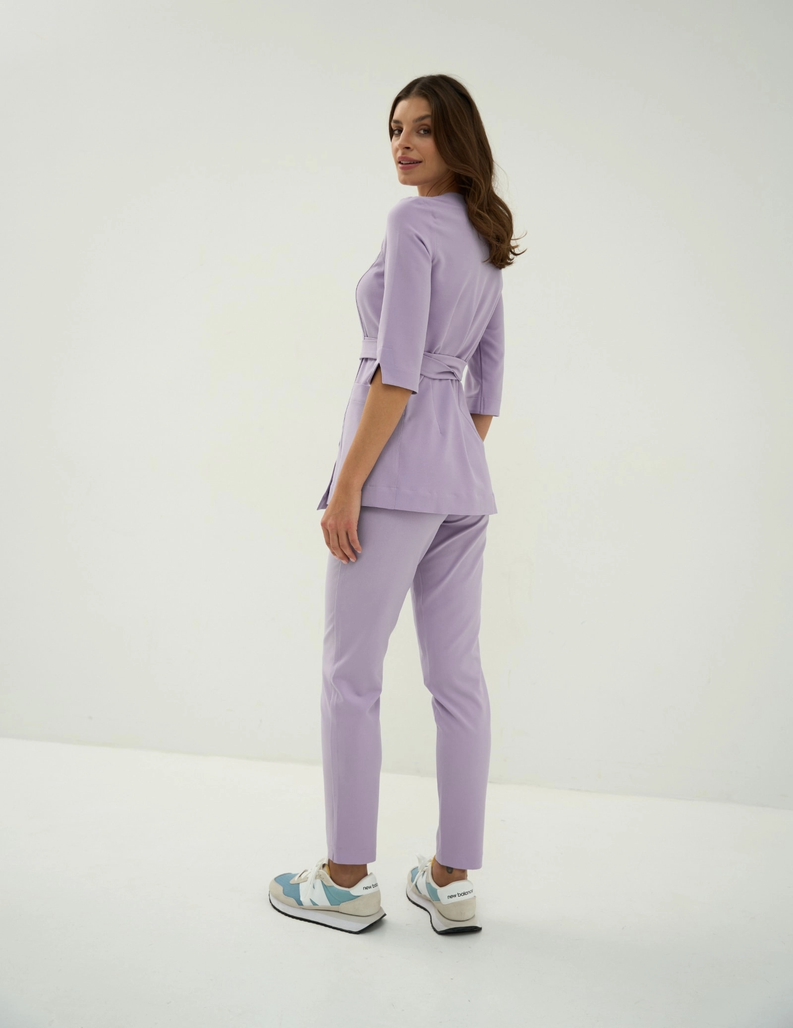 Pantaloni pentru femei Basic - PURPLE HEATHER