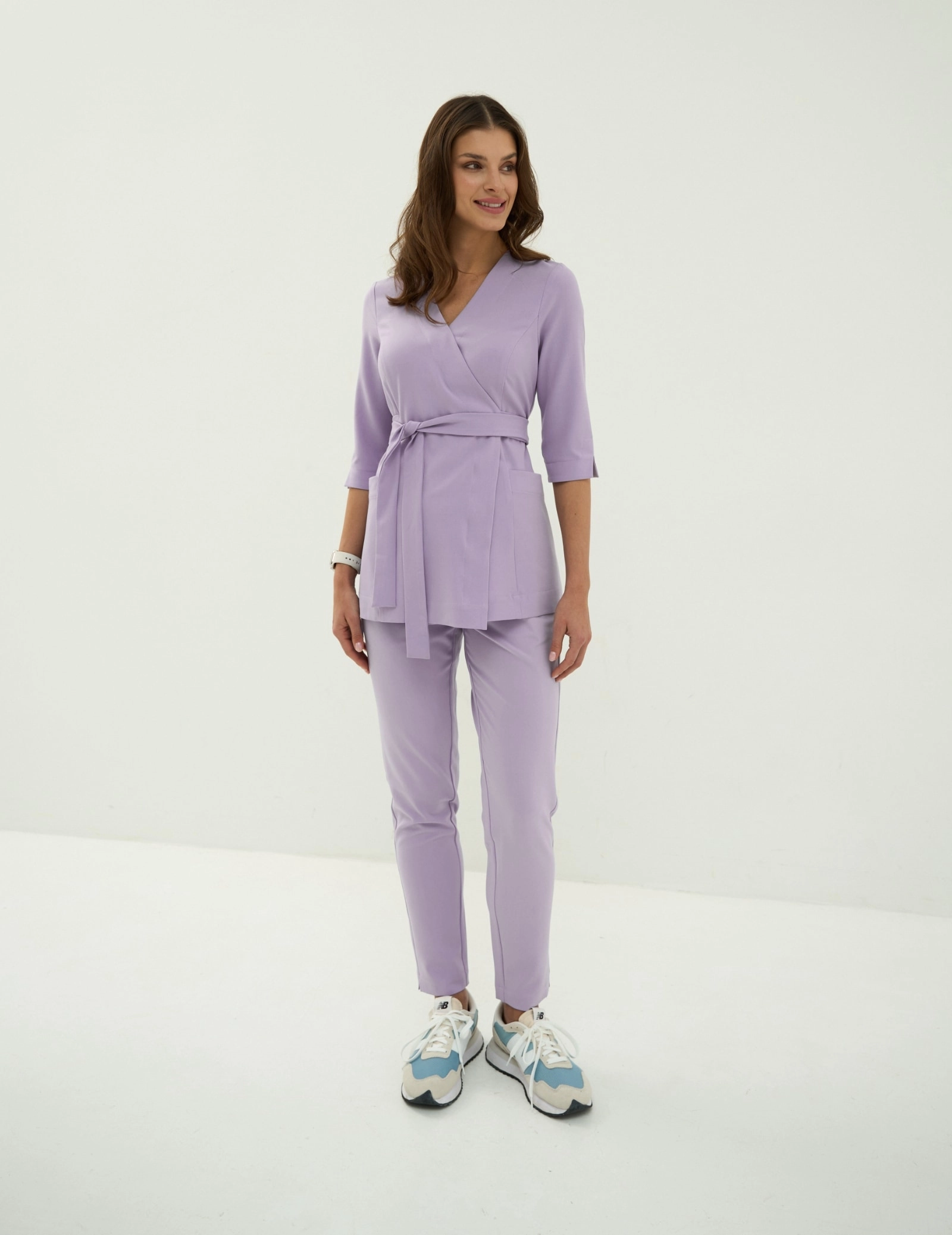 Pantaloni pentru femei Basic - PURPLE HEATHER
