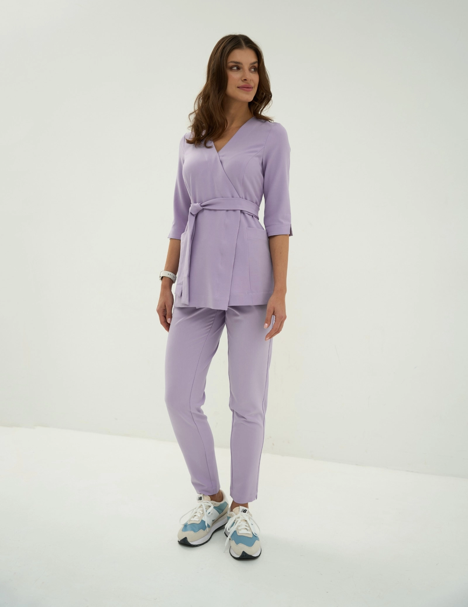 Pantaloni pentru femei Basic - PURPLE HEATHER